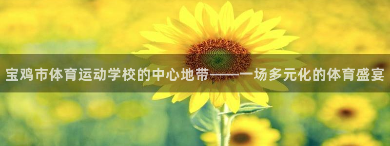 J9官网下载平台:宝鸡市体育运动学校的中心地带——一场多元化